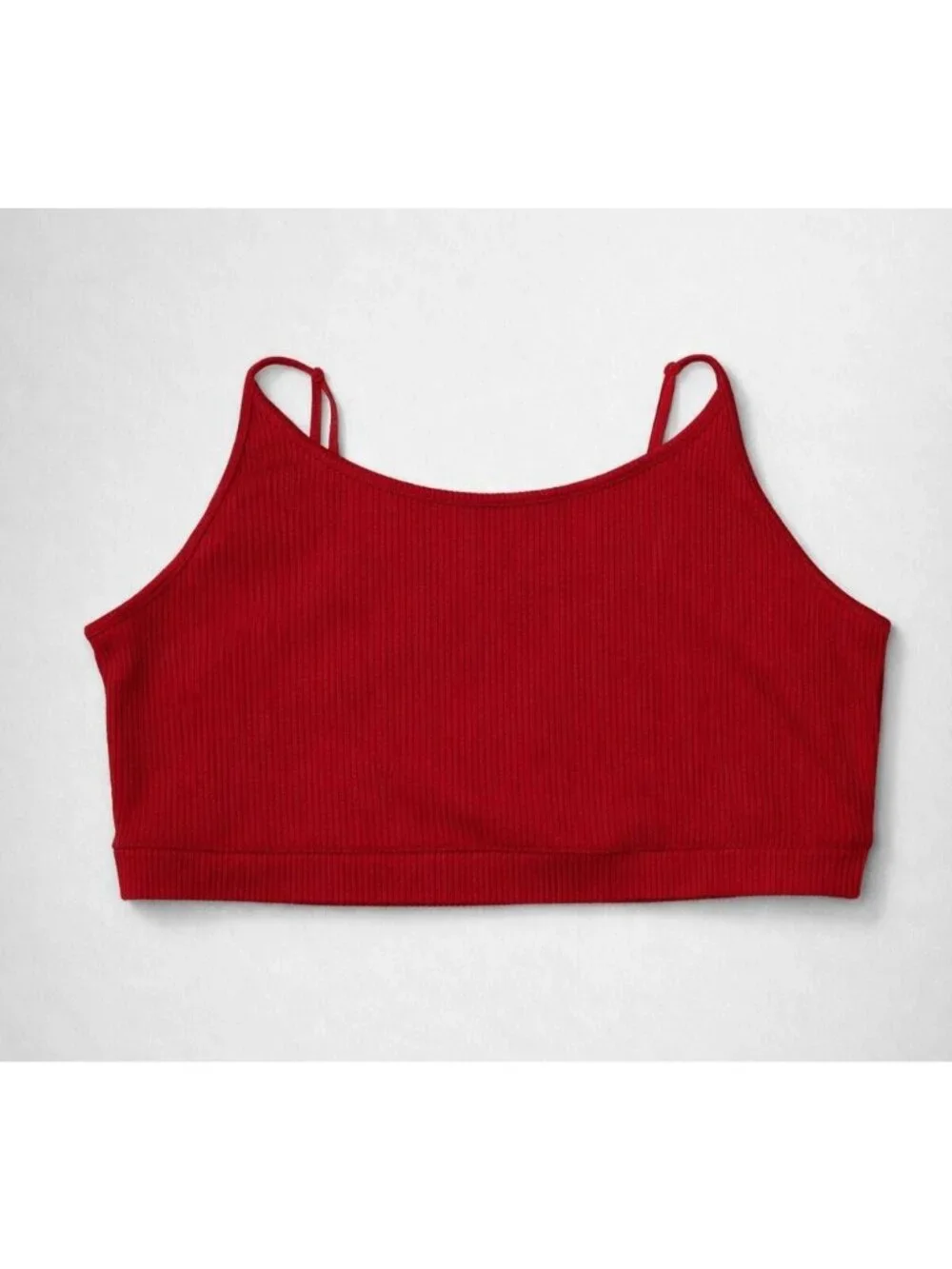 Torrid Red Heavy Hacci Rib Crop Lounge Sleep Cami Top Women's Size 3 red
